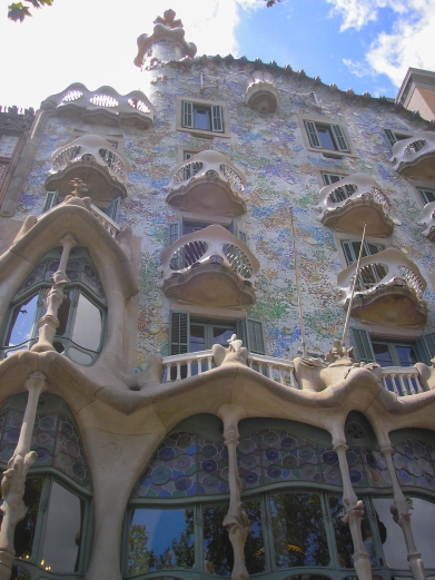Casa Battlo de Antoni Gaudí, Barcelona, España